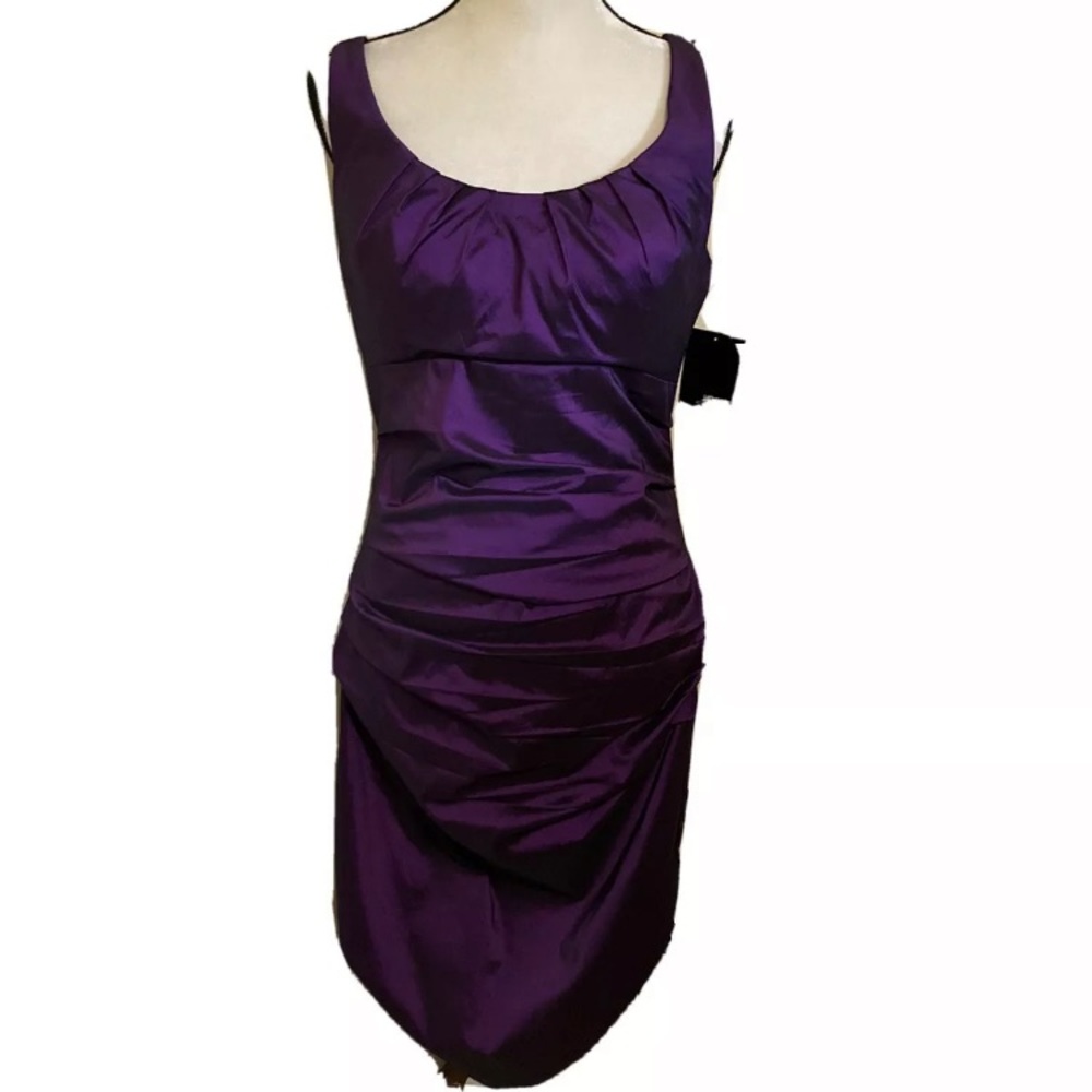 8-2 Melrose Purple Dress Sleeveless 14 Party Occasion NWT